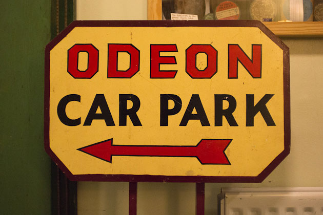 Odeon Car Park sign