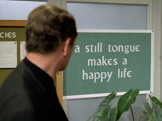 A still tongue makes a happy life